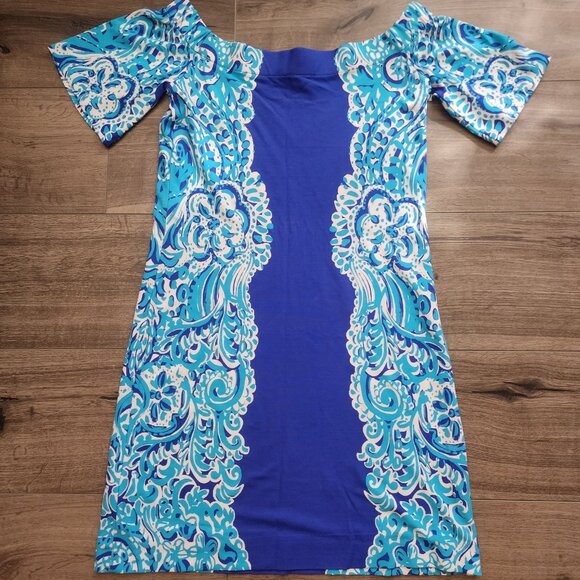Lilly Pulitzer Dress Womens XS Off Shoulder Stretch Floral 24367 - Picture 8 of 10